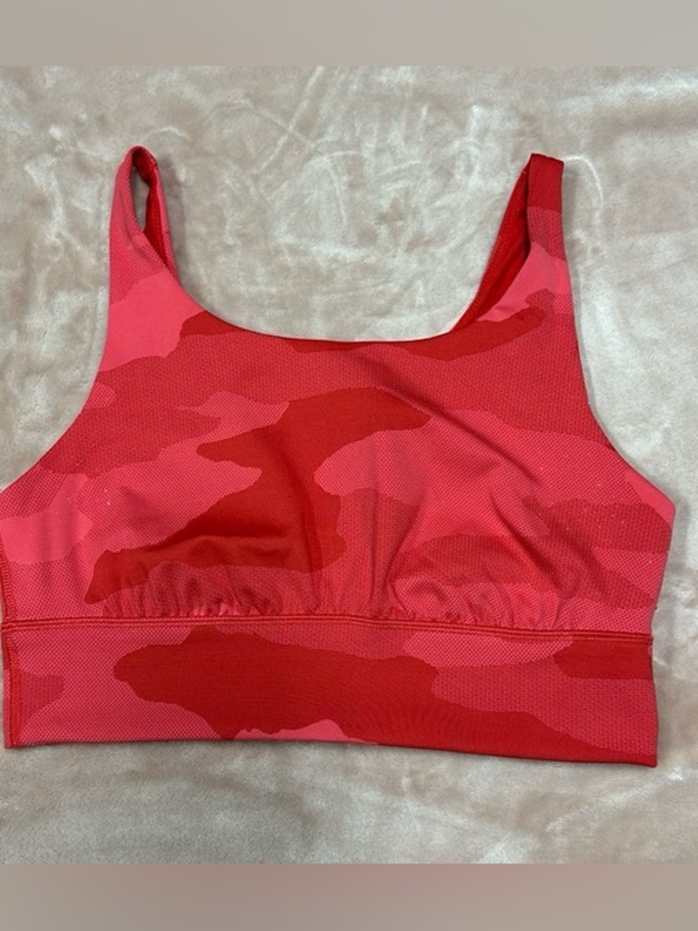 Offline by Aerie sports bra vibrant red camo print size small